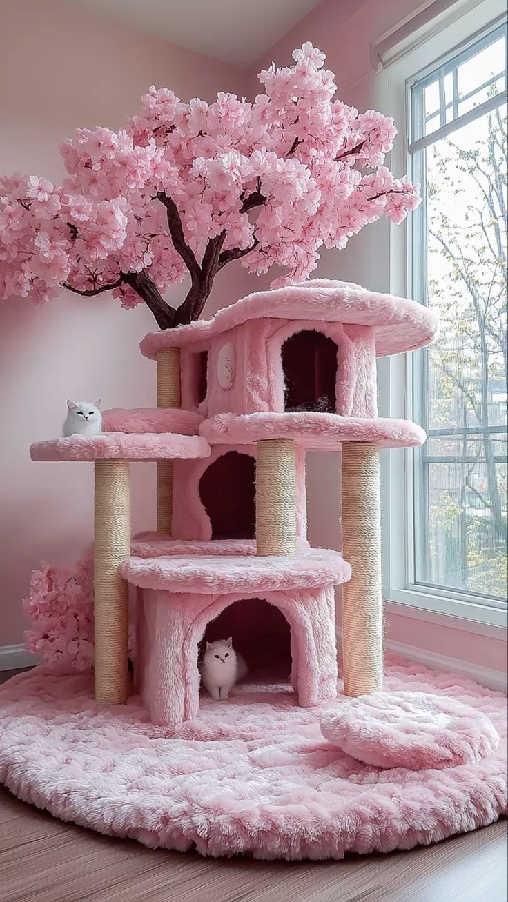 Arbre à chat fleur