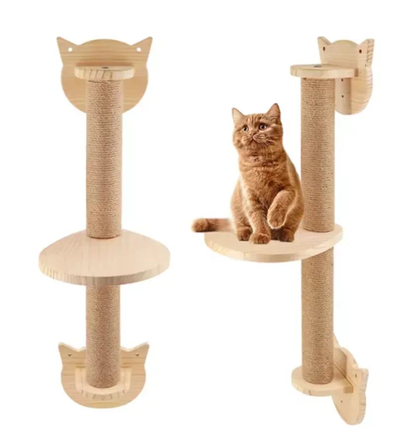 Parcours Mural pour Chat en Bois - Ronronclub